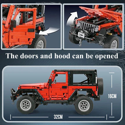 1287 Piece Bricks MOC Off-Road Vehicle Car Set Technical City Model Building Block Kids Toys For Boy Girl Birthday Gifts
