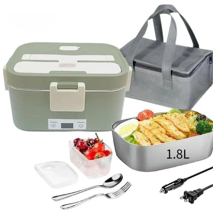 Electric Lunch Box Food Warmer 1.8L Camping Bento Picnic Portable Food Warmer Car/Truck/Home Car Electric Lunch Box