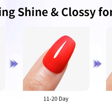RS NAIL Crystal Top Coat Long Lasting Soak Off No Wipe UV Gel Varnish Polished-free Base Gel Shining Clear High Gloss Top Coat
