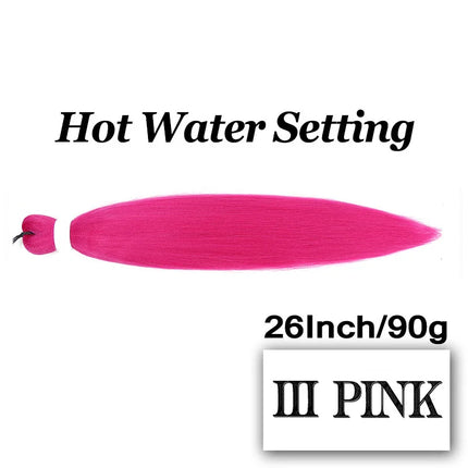Braiding Hair Pre-stretched 26 Inch Hair Extensions for Afro Crochet Braids Synthetic Hair DIY Purple Pink Peach Red Jumbo Braid