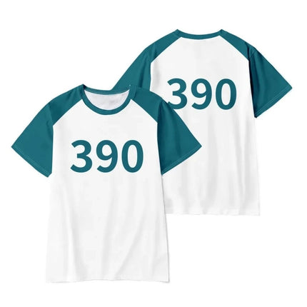 2026 Round Six T-shirt Seong Gi-hun Cosplay Costume 456 Tracksuit Calamari Games Disguise Caarnival Party Clothes for Men Women