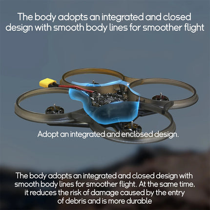 DARWINFPV CineApe20 90mm 3S 2 Inch Analog/Without DJI O3 Whoop FPV Racing Drone BNF with F411 15A ELRS AIO