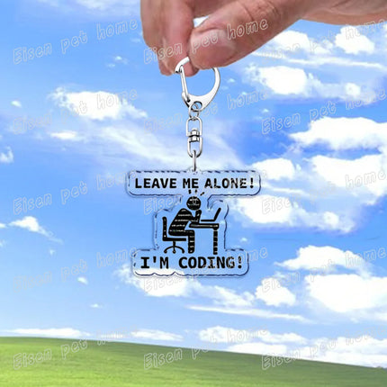 Funny XP 98 Window 10 Computer Keychains for Accessories Bag Charm Programmer Keyrings Jewelry Friends Birthday Gifts