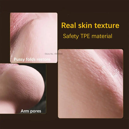 Artificial Vagina Pink Vaginal Dolls Pussy Anus Sucking Penis Deep Throat Male Masturbator Pocket Pussy for Men Adult supplies