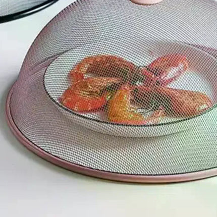 Mesh Food Cover Protective Round Shape Dish Lid Household Anti-Flying Vegetable Fruit Display Holder For Outdoors