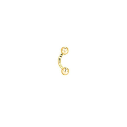 1-9PCS Golden Eyebrow Stud Rings Piercing Jewelry Rook Surgical Steel Silvery CZ Tiny Labret Lip Navel Belly Helix Tragus 16G