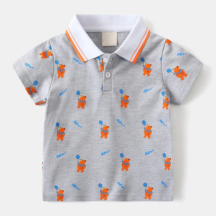 Boys Long Sleeve Shirts Size 5 Boys And Toddlers' Short Sleeve Shirts Fashion Boys Turndown Printed Shirt 한국 아동복 2026