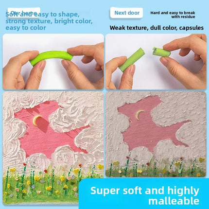 12/25/38/50 Colors Soft Oil Pastels For Kids Artists Art Drawing Blending Non-Toxic Heavy Color Crayons Painting Sticks Full Set