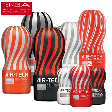 TENGA Air-tech Vacuum Sex Cup Reusable Japan Original Soft Silicone Vagina Real Pussy Sexy Pocket Male Masturbator Cup Sex Toy