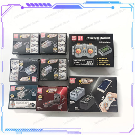 Mould King Power Functions Technology Parts M L XL Servo Motor Electric 4.0 6.0 Remote Control Set MOC Building Blocks Toy Gift