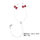 Red U-clip-Silver