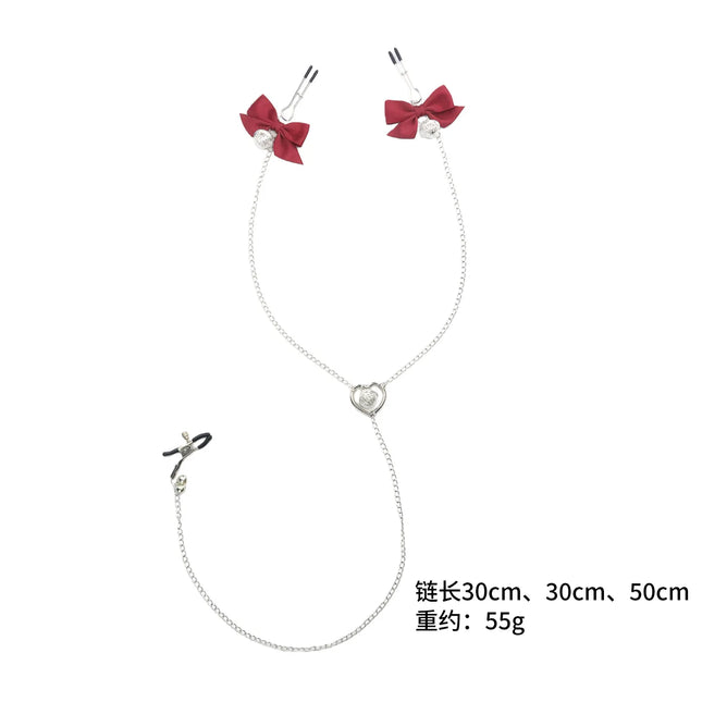 Nipple Clamps for Adult Use Breast Clamps for Chest  Enticing Nipple Stimulation Adjustable Bell Nipple Clamps Female Sex Toys