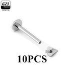 10pcsInternal thread 1 / (16G)1.2x12x4mm
