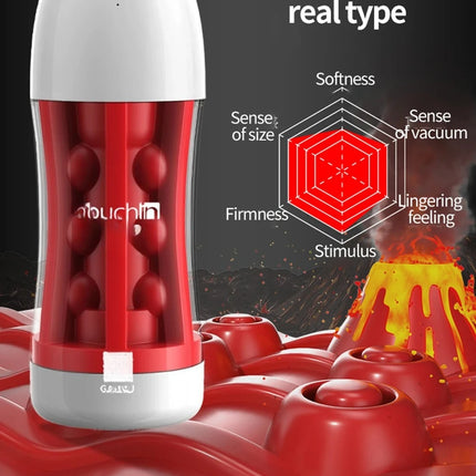 Touch In Masturbator Blowjob Simulation Sucking Cup Soft Realistic Vagina Male Masturbator Erotic Adult Sex Toys For Men
