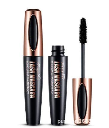 Waterproof Anti-sweat Mascara Lengthens Eyelashes Extension Black Silk Fiber Mascara Female Non-smudge Mascara Makeup Cosmetic