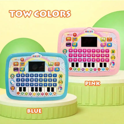 Kids Tablet Toddler Learning Pad with Teach Alphabet Numbers Word Music Math，Early Development Interactive Toy for Boys & Girls