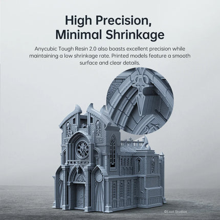 ANYCUBIC UV Tough Resin 2.0 Flexible 3D Printing Material For Photon Mono LCD 3D Printer 405nm High Precision 3D Printing Resion