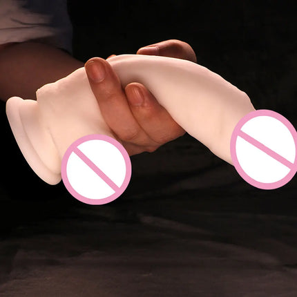 Super Soft Realistic Dildo for Women with Suction Cup Perfect Size Big Penis Female Masturbator Silicone Skin Feel Dick Sex Toy