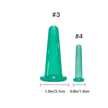 Silicone Vacuum Cupping Massage Jars Anti Cellulite Massage Facial Suction Cups Face Neck Lift Skin Scraping Guasha Anti Wrinkle