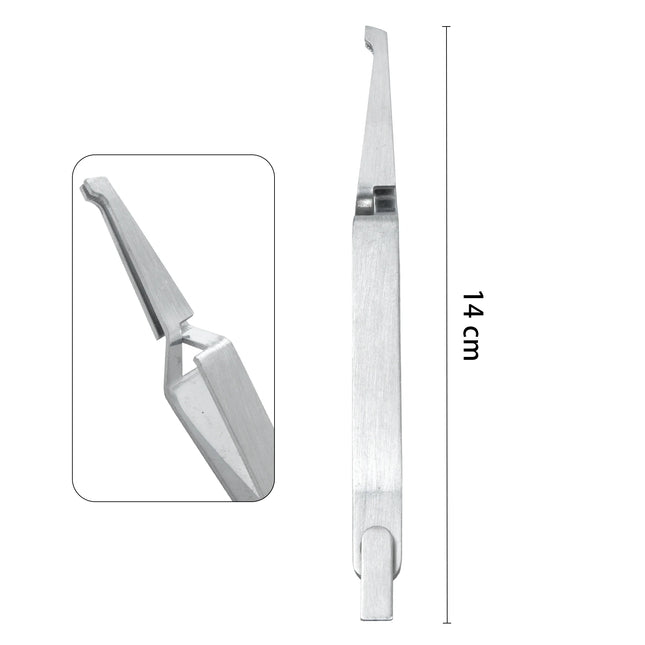 1Pc Dental Orthodontic Posterior Brackets Buccal Tube Lingual Buttons Bonding Tweezer Holder Placer Articulating Paper Tweezers