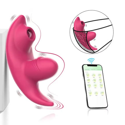 Wireless APP Licking Vibrator for Women Bluetooth Control Clitoris Massager G Spot Vagin Stimulator Wear Dildo Adult Sex Toy 18+