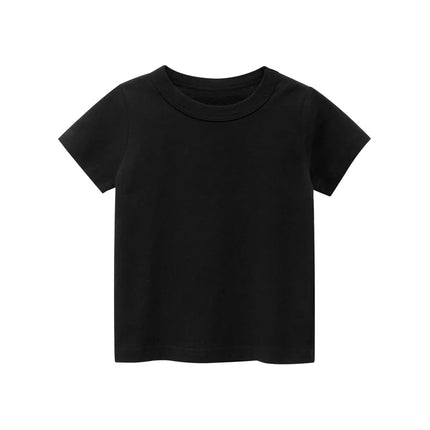 2 3 4 5 7 9 Years Summer Baby Boys Girls Short Sleeve T-shirt Cartoon Green Crocodile Children Kids Cotton Tops Pure Color