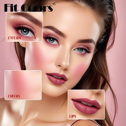 Cherry Juice Fruit Rouge Water 3in1 Cheek Color Eyeshadow Lip Tint Matte Long-lasting Rich Color Liquid Contouring Blush Liquid