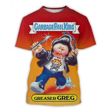 Cartoon Garbage Pail Kids Graphic T-shirts 3D Print Kid Anime Tees Fashion Men Women Short Sleeve O-Neck Tshirt Harajuku Y2k Top