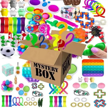 2026 Random Fidget Toys Mystery Surprise Box, 300 Styles Antistress Relief Toy Set, Stress Relief Gift for Kids Daily Play