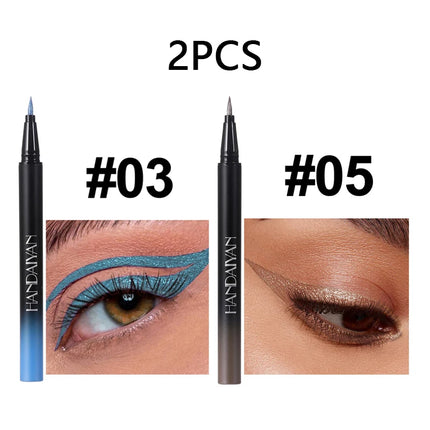 Pearlescent Eyeliner Stick Pen Glitter Eyes Shadow Waterproof Quick-dry Gold Eye Liner Shiny High-gloss Cosmetics Beauty Makeup