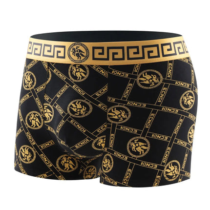 8 Piece Men's Underwear Set Soft Comfortable High Quality Men's Boxer Briefs Panties Black Gold Domineering Selling Men's Pants