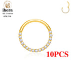 10PCS Gold Color 1 / China Mainland / 18G 1.0x10mm