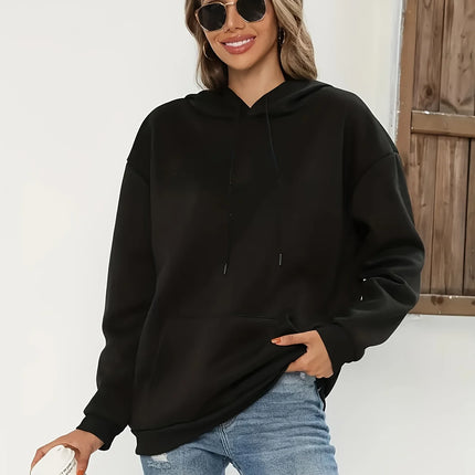 Women's Casual Hoodie with Angel Wings Graphic Drawstring Detail Kangaroo Pocket Perfect for Fall Winter Playful Design Trendy