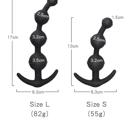 Silicone Anal Beads Pull Dilator Butt Plug Vaginal G Spot Dildo Masturbator Prostate  Massage Anus Stimulation Trainer Sex Toys
