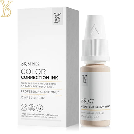 YDPMU 10ML Skin Camouflage Pigment Semi Permanent Makeup Tattoo Ink for Scar Vitiligo Stretch Mark Conceal Restore Skin Tones
