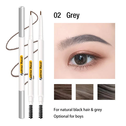 Kemelo Eyebrow Pencil Very Fine Waterproof, Sweat Proof Lasting Without Decolorization Makeup Artist Special Root Clear