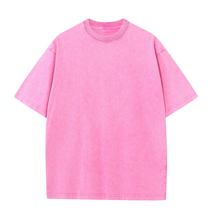 100% Cotton T-shirt Custom Logo Street Trend Short Sleeve T-shirt Embroidery Design European American Size Tops Printing Pattern