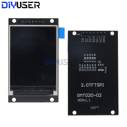 2.0 inch TFT Display OLED LCD Drive IC ST7789V 240RGBx320 Dot-Matrix SPI Interface for Arduio Full Color LCD Display Module
