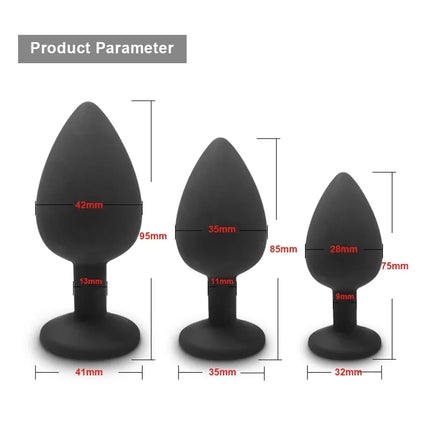 Soft Silicone Anal Butt Plug Unisex Sex Toys Men Prostate Massager Adult Gay Ass Stuffed Anal Trainer Massager for Couples