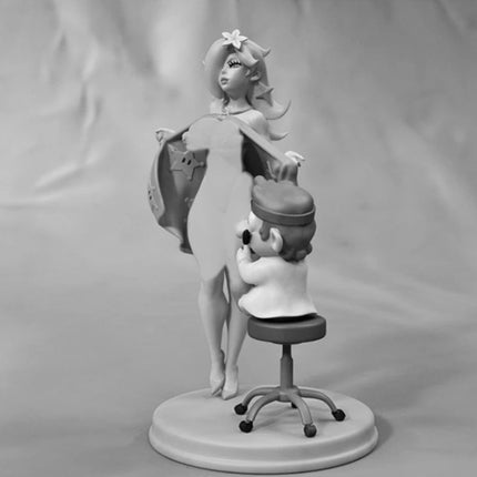 1/24 Scale Cartoon Girl and Doctor Resin Figure Assembled Model Kit Unassembled Unpainted Hobby Miniatures 3D Printing