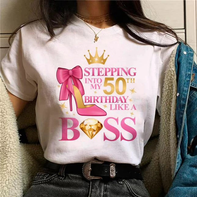 I Am 39 Plus Middle Finger Print Women T-shirts Short Sleeve Female Tshirts I Am 49 Plus Middle Finger Graphic T Shirt Y2k Tops