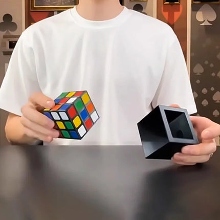 Vanishing Cube Appears As a Visual Multi-effect Cube Castle Easy To Use Gimmicks Funny Magician magic Tricks Illusions