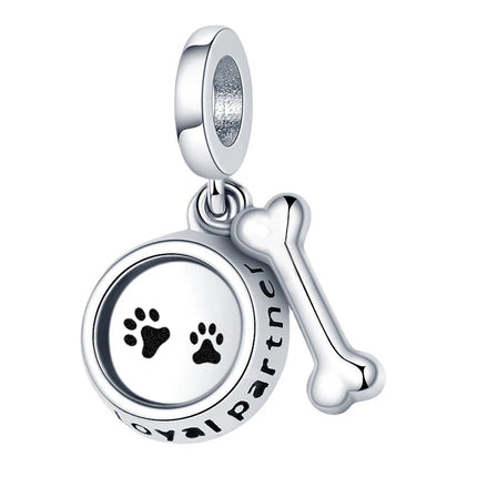Hot Sale 925 Sterling Silver Puppy Beads & Teddy & Golden Retriever Dangle Charm Fits Bracelet Beloved Pet Pendant Gifts