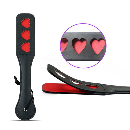 Riveted Heart Slapper Paddle Spanking Adult Game for Couples Sex Toy Flogger Whip Fetish Slave Flirting Bondage Boutique Studded
