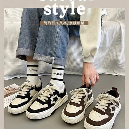 Fashion Casual Star Sport Loafers Women Chunky Sneaker Outdoor Comfort Soft Bottom Anti-slip Board Loafers Athletic Shoes