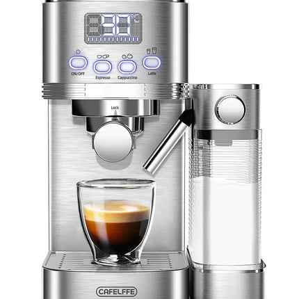 Cafelffe Coffee machine Automatic cafeteria Cappuccino Latte Espresso maker Fully Automatic Milk Froth Stainless Steels 3in1