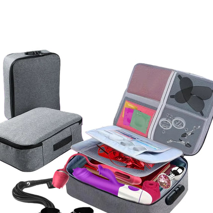 Adult Sex Toy Storage Bag,Sex Toy Organizer with Lock,Can Accommodate Sex Toys Such as Chastity Cage,Dildo,Plug Anal, etc