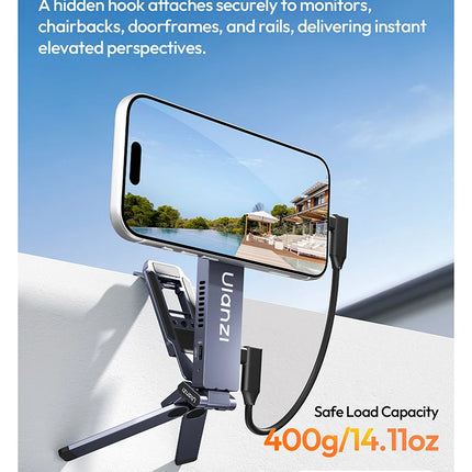 Ulanzi MA58 SSD Enclosure & MagLock Phone Stand Tripod 2 in 1 for iPhone 17 Travel Vlog Tiktok Live Streaming Phone Accessories