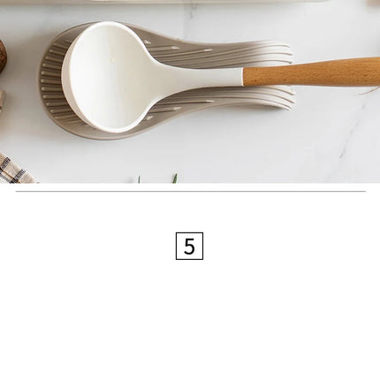 1/4Pcs Silicone Insulated Spoon Holder Heat Resistant Placemat Spoon Holder Cutlery Shelving Kitchen Tools Placemat