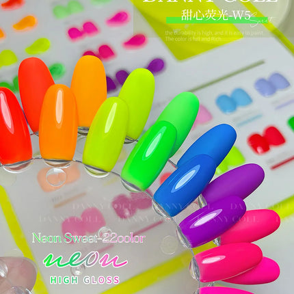 Fluorescent Color Gel Nail Polish Set Summer Neon Gel Semi Permanent Varnishes Nail Art Manicure Soak Off UV LED Gel Polish 15ml